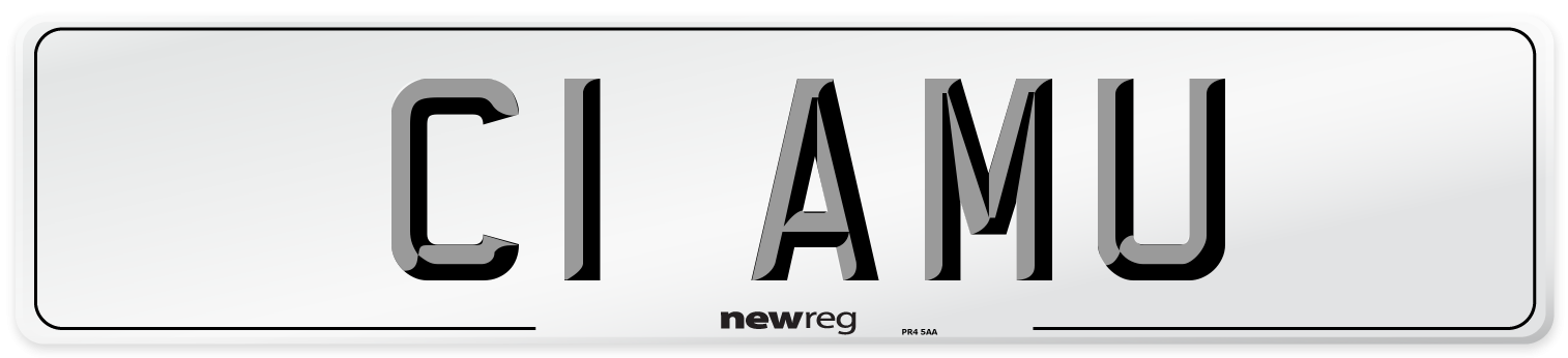 C1 AMU Number Plate from New Reg